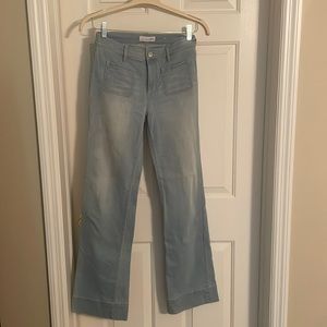 Loft bell jeans with bell bottom. Size 2.